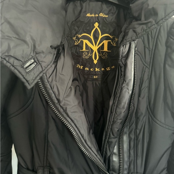 Mackage down winter mid length parka. Super warm and stylish. Ptp 17” length 36” - Picture 8 of 14